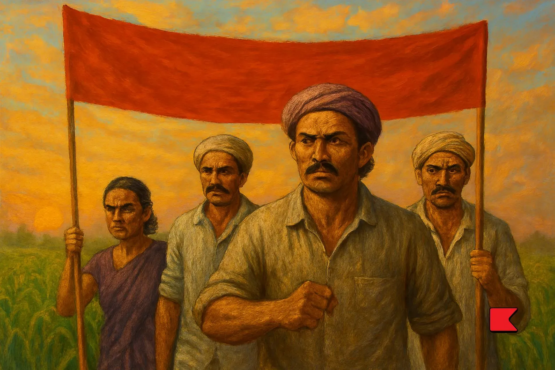 যব খেত জাগে