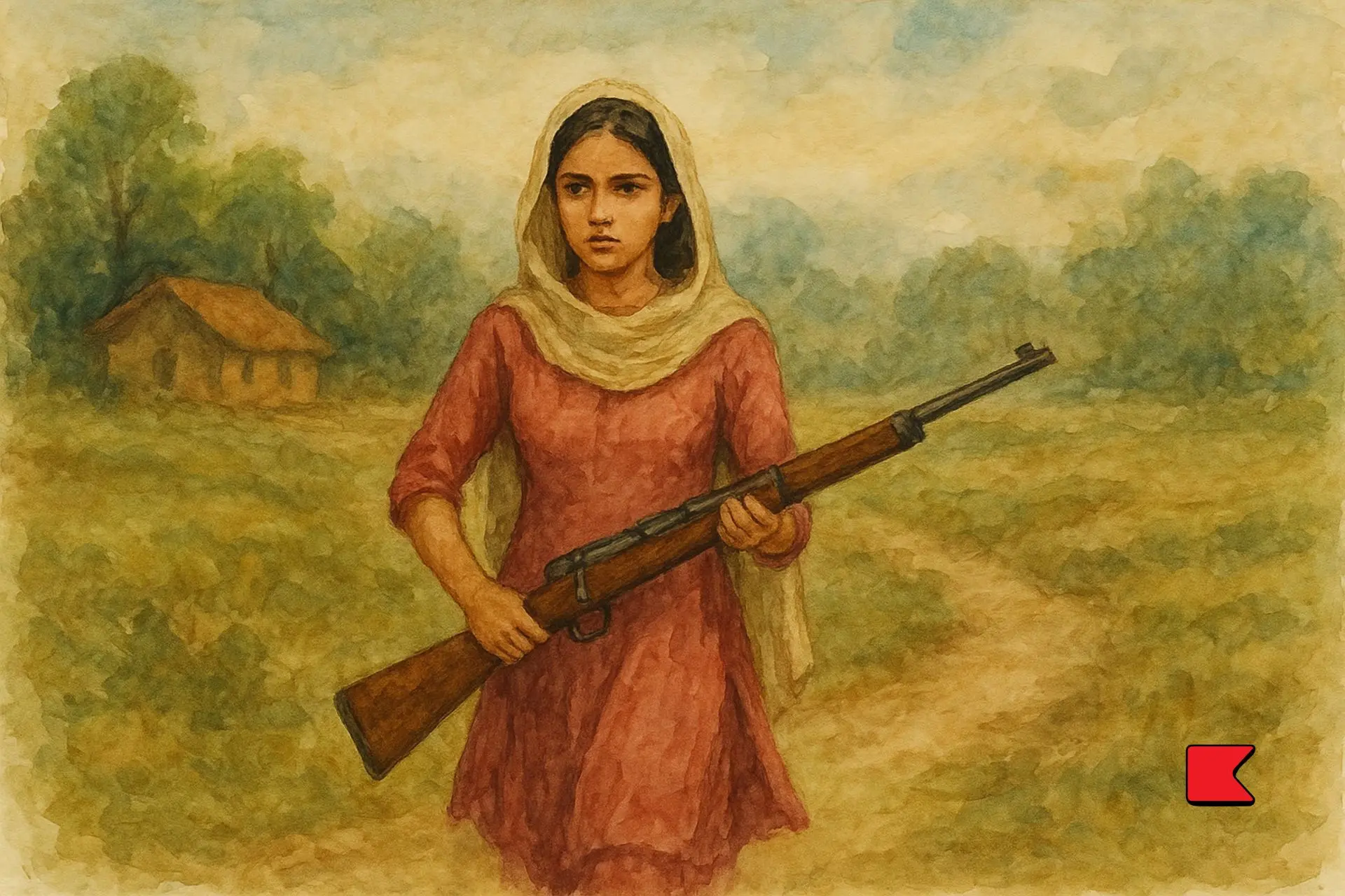 মেয়েটি যুদ্ধে গিয়েছিল