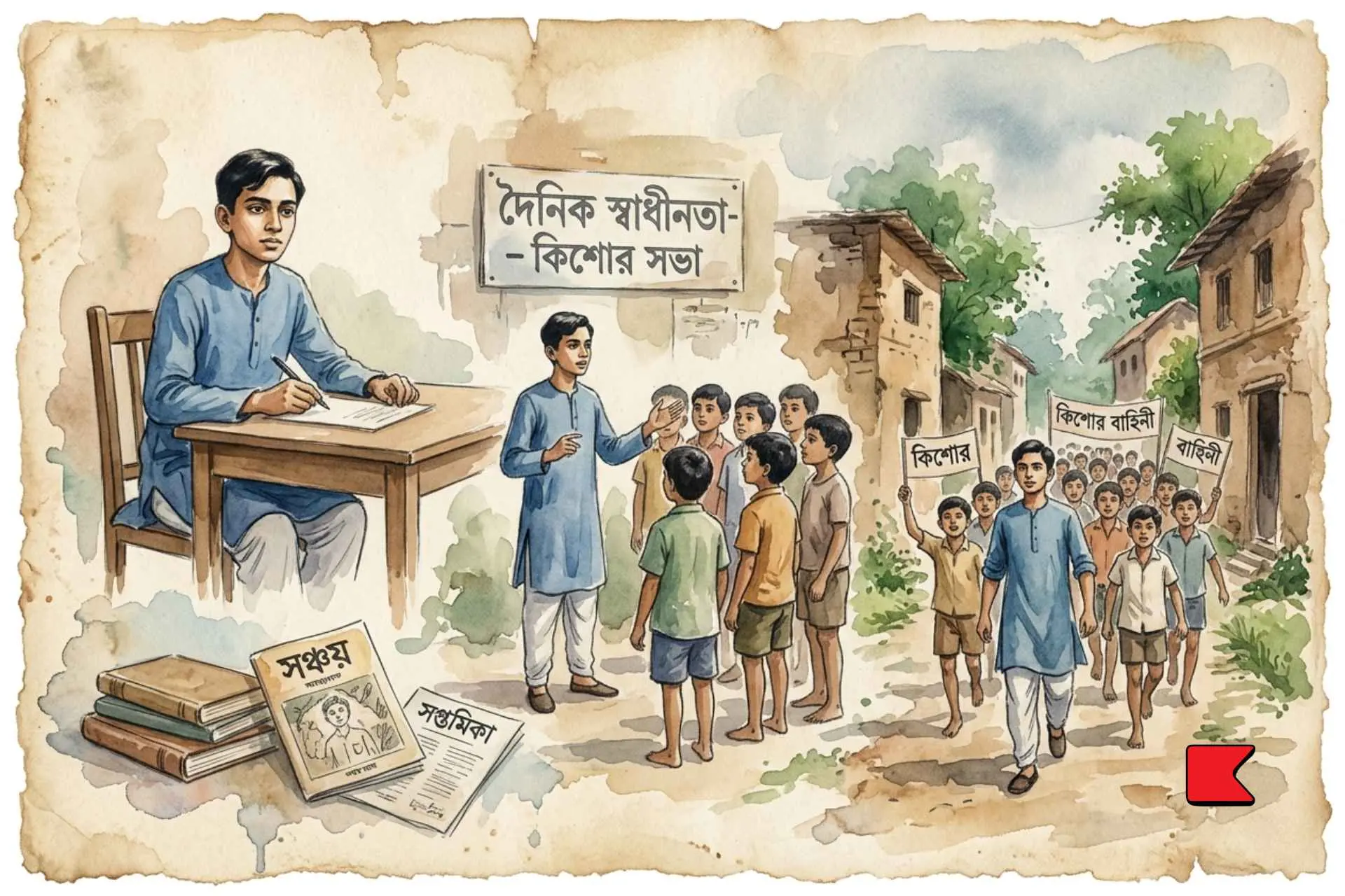 কিশোর কবি, কিশোর সভা ও কিশোর বাহিনী